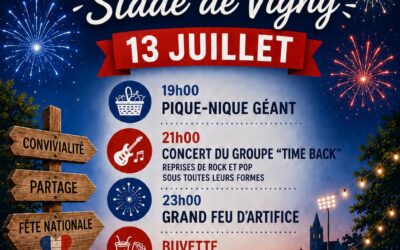 Festivités du 13 juillet au stade à partir de 19h00
