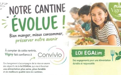 Notre cantine évolue