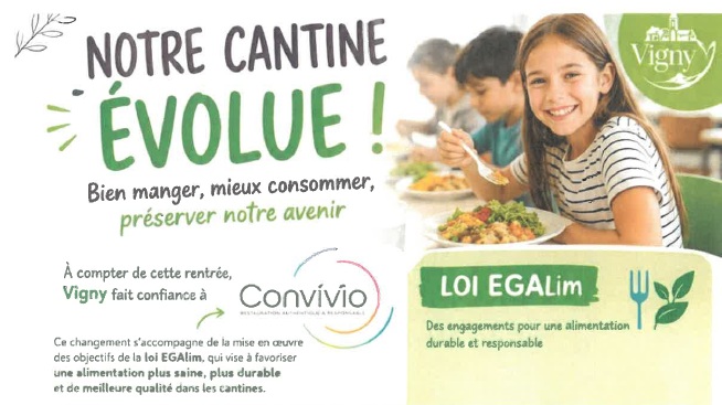 Notre cantine évolue