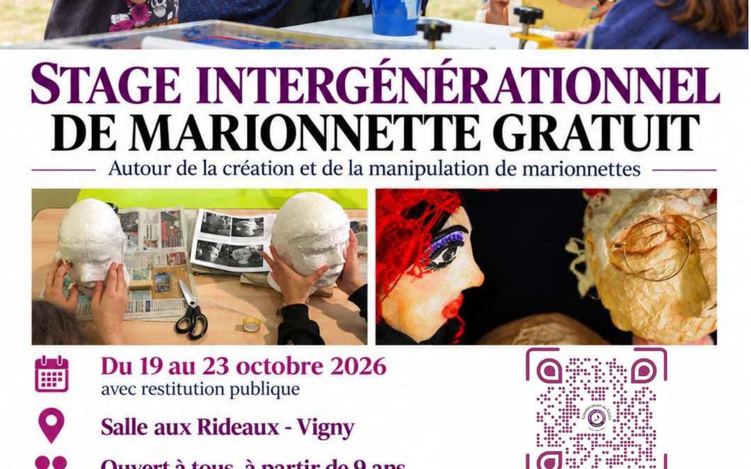 Stage intergénérationnel de marionnette gratuit