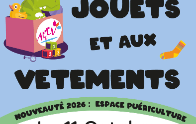 Bourse aux jouets et aux vêtements – dimanche 11 octobre 
